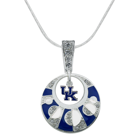 Kentucky Wildcats Moon Circle Nerica Charm Necklace