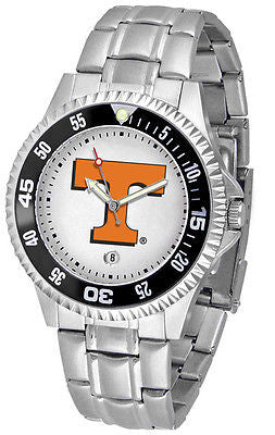 Tennessee Vols Men's Competitor Stainless Steel with Color Bezel