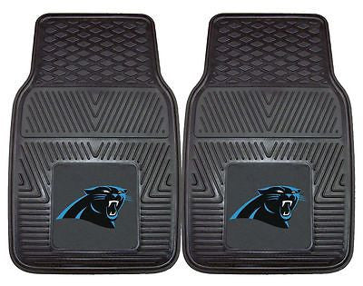 Carolina Panthers Vinyl Heavy Duty Floor Mats Set of 2