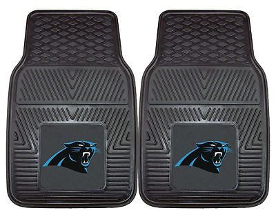 Carolina Panthers Black Vinyl Auto Front Floor Mats Set of 2