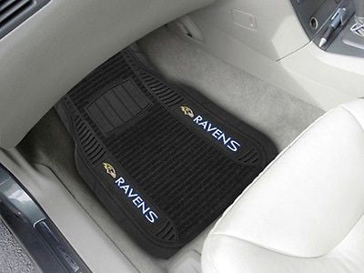 Baltimore Ravens Vinyl Deluxe Auto Front Floor Mats Set of 2