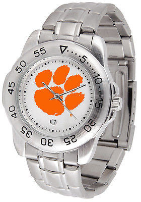 Clemson Tigers Men's Sports Stainless Steel Watch