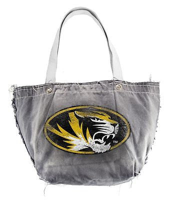 Missouri Tigers Light Gray Distressed Vintage Tote