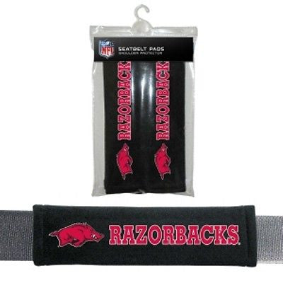 Arkansas Razorbacks Padded Seat Belt Pads