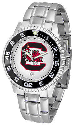 South Carolina Gamecocks Men's Competitor Stainless with Color Bezel