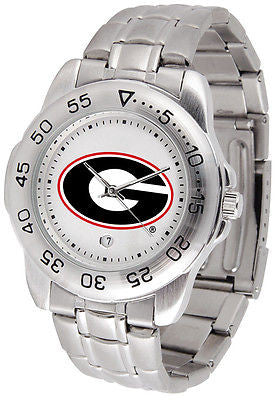 Georgia Bulldogs Men's Sports Stainless Steel Watch