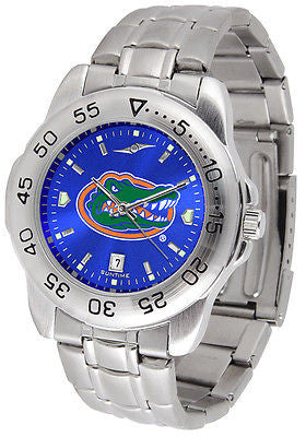 Florida Gators Men's Stainless Steel Sports AnoChrome Watch