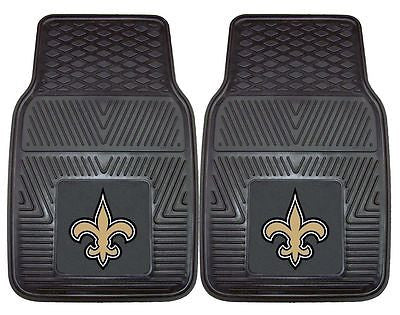 New Orleans Saints Vinyl Auto Front Floor Mats Set of 2