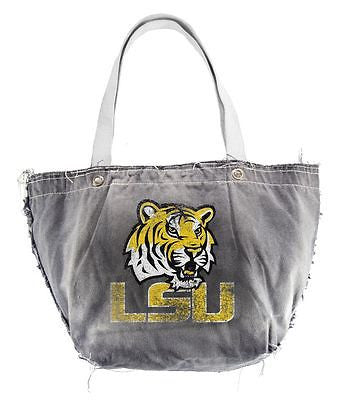 LSU Tigers Light Distressed Vintage Tote