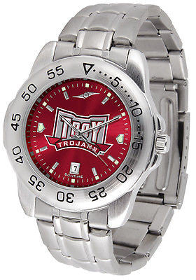 Troy University Men's Stainless Steel Sports AnoChrome Watch
