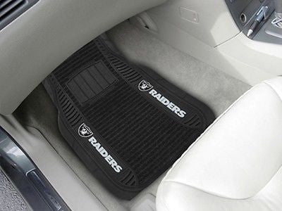 Las Vegas Raiders Vinyl Deluxe  Auto Front Floor Mats