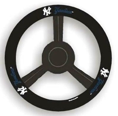 New York Yankees Leather Steering Wheel Cover