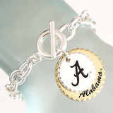 Alabama Roll Tide Round Disc Toggle Bracelet OUT OF STOCK