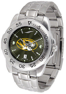 Missouri Tigers Men's Stainless Steel Sports AnoChrome Watch