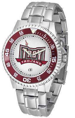 Troy University Men's Competitor Stainless Steel with Color Bezel