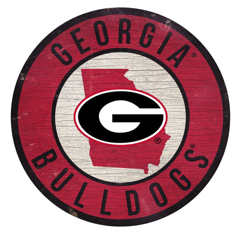 Georgia Bulldogs 12" Wooden Wall Sign