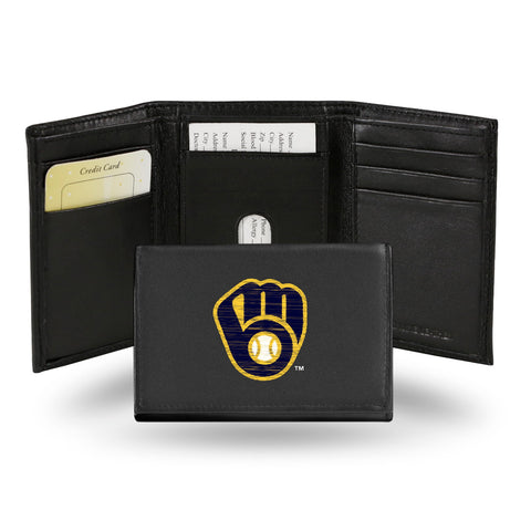 Milwaukee Brewers Men's Tri Fold Wallet