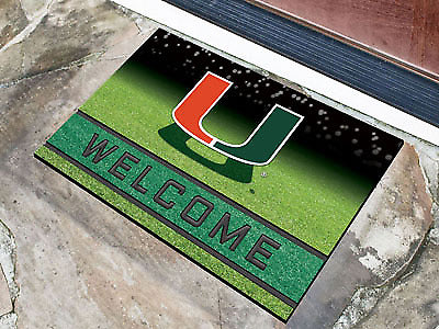 Miami Hurricanes Heavy Duty Crumb Rubber Doormat OUT OF STOCK