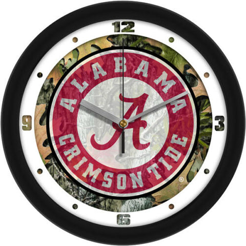 Alabama Crimson Tide Camo Wall Clock