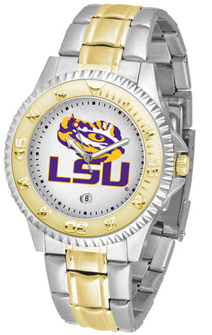 LSU Tigers Competitor Two Tone Stainless Steel Men's Watch