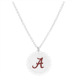 Alabama Crimson Tide Round Filigree Necklace Set