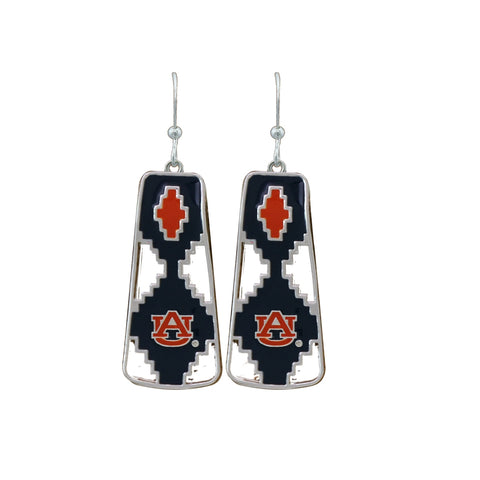Auburn Tigers Aztec Earrings