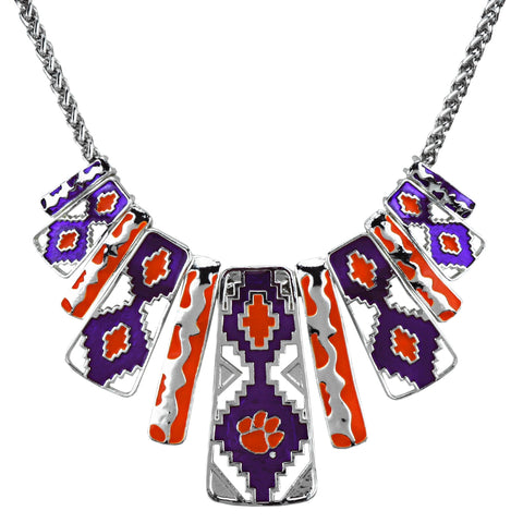 Clemson Tigers Aztec Necklace