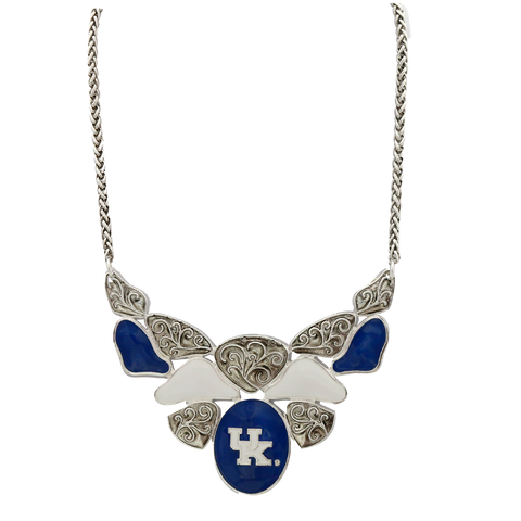 Kentucky Wildcat NK Scroll Design Necklace