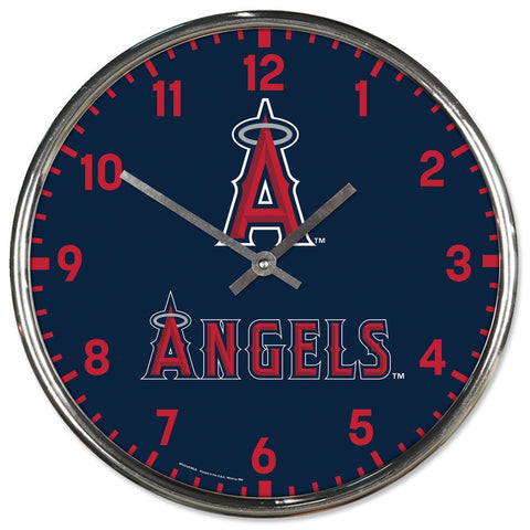 Los Angeles Angels of Anaheim 12" Chrome Wall Clock