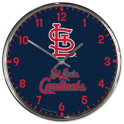 St. Louis Cardinals Chrome Wall Clock  OUT OF STOCK