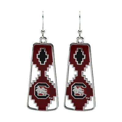 South Carolina Gamecocks Aztec Earrings