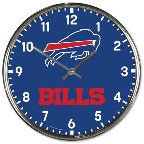 Buffalo Bills 12" Chrome Clock  OUT OF STOCK
