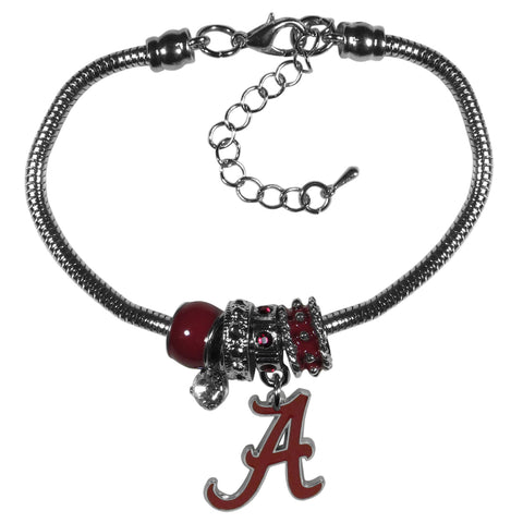 Alabama Crimson Tide Euro Charm Bracelet