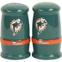Miami Dolphins Salt and Pepper Shakers
