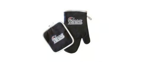 New England Patriots Pot Holder & Oven Mit Set