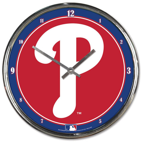 Philadelphia Phillies Chrome Wall Clock OUT OF STOCK