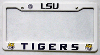 LSU Tigers Plastic Auto Tag Frame