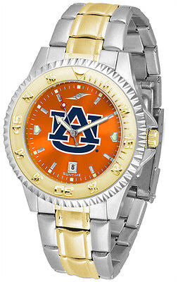 Auburn Tigers Men's Competitor Stainless Steel AnoChrome Two Tone Watch