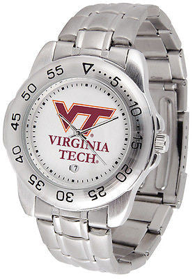Virginia Tech Men's Sports Stainless Steel Watch
