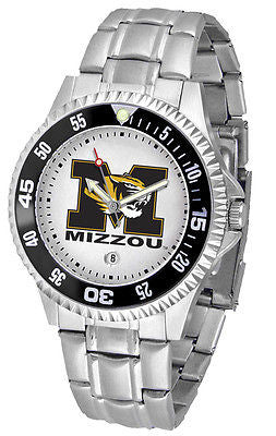Missouri Tigers Men's Competitor Stainless Steel AnoChrome with Color Bezel
