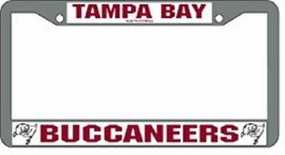 Tampa Bay Buccaneers Chrome Auto Tag Frame
