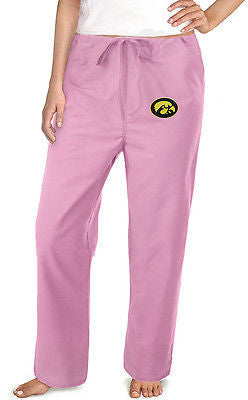 Iowa Hawkeyes Pink Scrub Pants