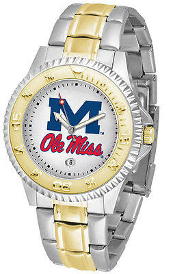 Mississippi Ole Rebels Competitor Two Tone Stainless Steel Men's Watch