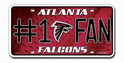 Atlanta Falcons Metal Car Tag