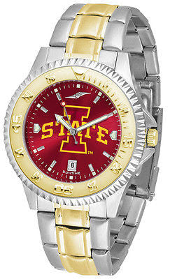 Iowa State Cyclones Men's Competitor Stainless Steel AnoChrome Two Tone Watch