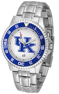 Kentucky Wildcats Men's Competitor Stainless AnoChrome with Color Bezel Watch