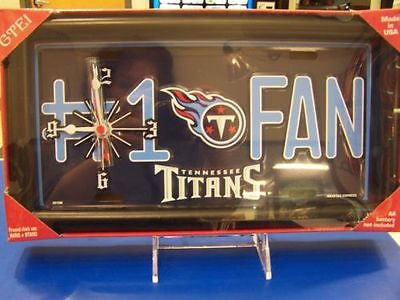 Tennessee Titans Fan Tag Clock