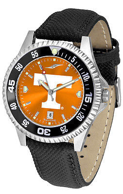 Tennessee Vols Men's Competitor AnoChrome Color Bezel Leather Band Watch