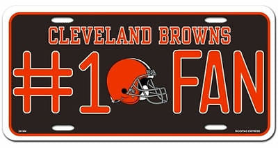 Cleveland Browns Metal Car Tag