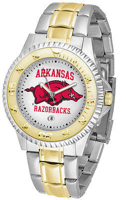 Arkansas Razorbacks Competitor Two Tone Stainless Steel Men's Watch